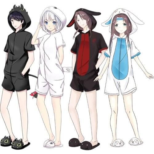 DARLING in the FRANXX Little Devil Cosplay Toothless Night Fury Light Fury Sleepwear Summer Pajamas Jumpsuit Costume