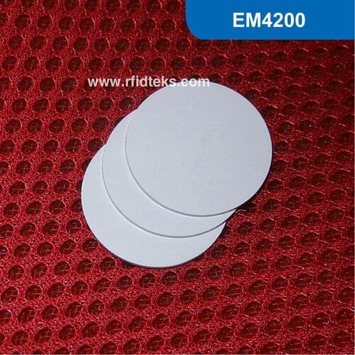 CT Dia 25mm RFID Tag for access control, RFID PVC Token for asset management, RFID PVC tag 125KHz with EM4200 Chip