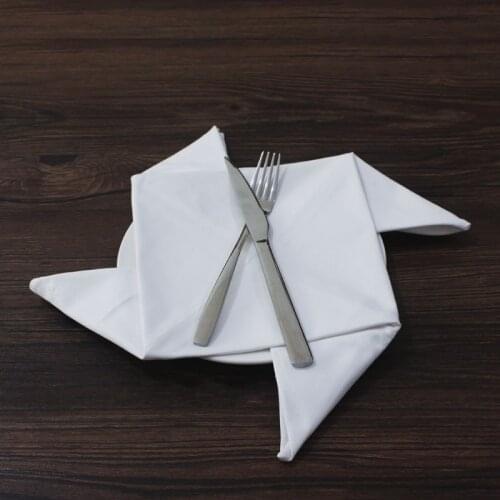 Napkin Cloth Mouth Cloth Pure White Home Decoration Table Cloth Foldable Flower Outdoor Napkin Wedding Kitchen Items
