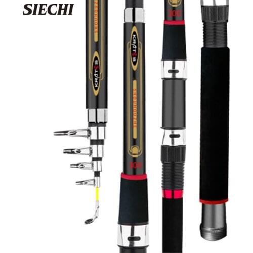 1.8M/2.1M/2.4M/2.7M/3.0M/3.6M Carp Fishing Rod feeder Hard FRP Carbon Fiber Telescopic Fishing Rod fishing pole Fishing Access
