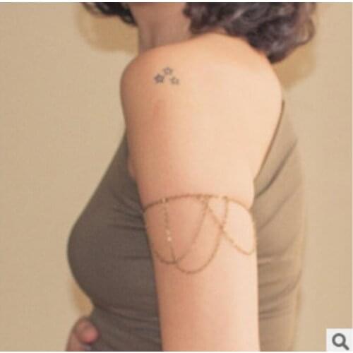 Tassel Upper Arm Bracelet Women Sexy Beach Pendant Armband body Layers chain For Women Gift S1928