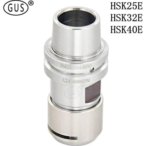 1pcs Precision 0.002mm High speed stainless steel HSK25E HSK32E HSK40E ER11 ER16 ER20 ER25 tool holder Carved CNC lathe chuck