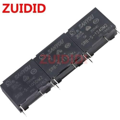 10PCS SRB-S-112DM2 SANYON Relay HF46F-12-HS1 AC5N-S-DC12V ALDP112W 12VDC