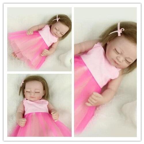 11 inch silicon reborn babies full body newborn baby cheaper price solid doll toy for girl reborn dolls Toys Cute Princess DIY