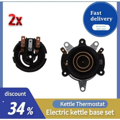 2PCS/Thermostat Temperature Control Kettle Top Base Set Socket Electric Kettle Parts