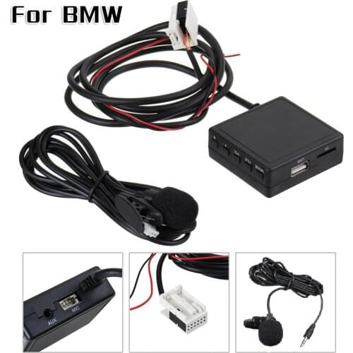 Car Radio Bluetooth Audio Adapter AUX Cable With Micphone For BMW E60 E63 E64 E65 E66 Series 1 3 Module