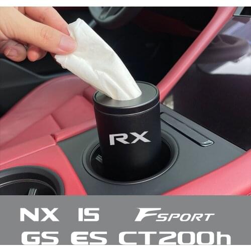 Car Tissue Box Cylinder Storage Tube For Lexus RX 300 330 NX F Sport IS 300h 250 ES CT200h GS LS LX UX GX 400 460 Accessories