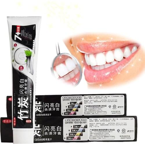 Bamboo Charcoal All-purpose Teeth Whitening The Black Toothpaste 160g Oral Hygiene Removes Plaque Stains Bad Breath Dental Tool
