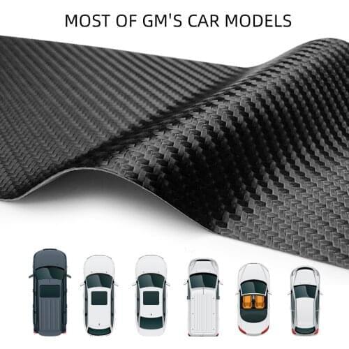 Car trunk decorative protective stickers High-quality carbon fiber fabric For Audi A3 A4 A5 A6 A7 A8 Q3 Q5 Q7 Q8 accessories