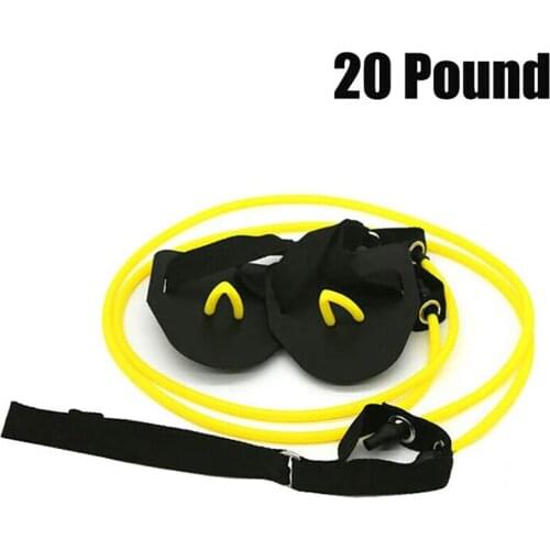 Hot Adjustable Swim Training Resistance Elastic Belt Swimming Exerciser Safety Rope Latex Tubes Various Specifications Styles