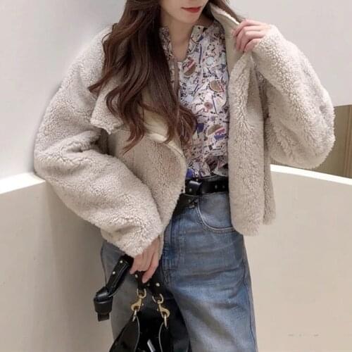 2020 Autumn Winter Warm Women Silhouette Two-Wear Coat Long Sleeve faux blend New Female Jacket