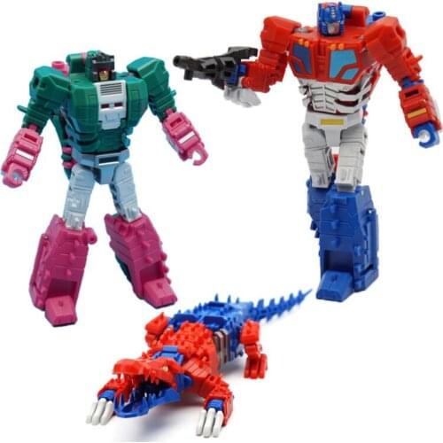 MFT Transformation Brainstorm VS05 VS-05 VS05B Crocodile G1 Mindwipe Leader Obstinate Commander Head Warrior Shoulder Gun Figure
