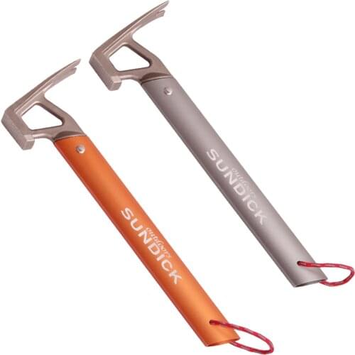 Outdoor Camping Tent Peg Hammer Multifunctional Hiking Fishing Stainless Steel Stakes Nail Puller Hammer Mountaineering Tool