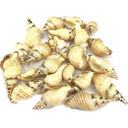 Natural shell fashion conch Pendants Charms Necklace pendant for Jewelry Making DIY Bracelet Necklaces Accessories Size 28x38mm