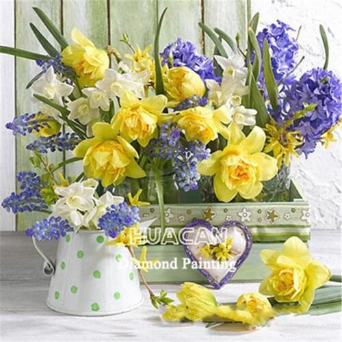 Flowers DIY Embroidery Cross Stitch 11CT Kits Needlework Craft Set Cotton Thread Printed Canvas Home Decoration New Sale