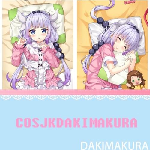 Miss Kobayashis Dragon Maid KannaKamui Anime Girls Dakimakura Body Hugging Pillow Cover Otaku Pillow Case High Quality Gifts
