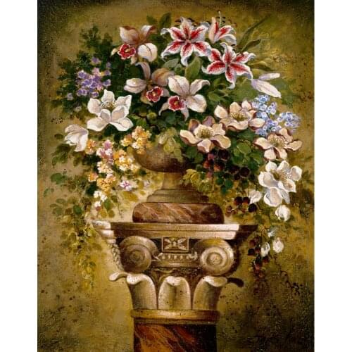 Office wall art Victorian Romance still life flower oil Paintings hand-painted artwork on canvas for living room