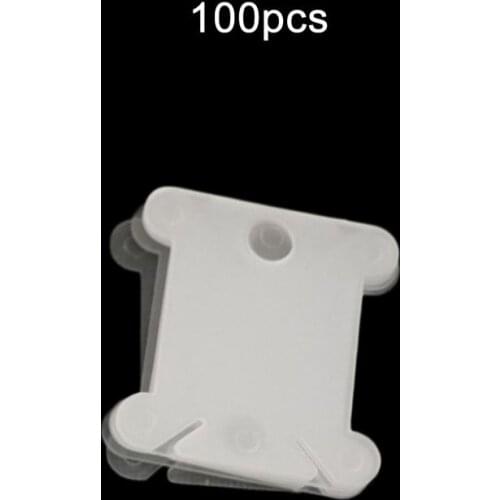 20/50/100 pcs Plastic Cross Stitch Sewing Tool Winding Board Wire Clamp Holder Storage Wire Coil Embroidery Coil Spool Craft Kit