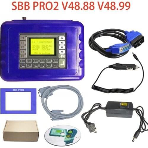 Newest SBB V48.99 Pro2 sbb Auto Key Programmer Add Cars to 2017 PRO 2 SBB 48.88 V46.02 Key Maker Transponder No Tokens Limited