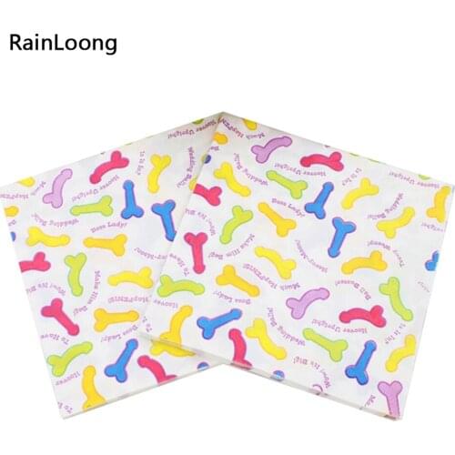 [RainLoong] Boss Lady Paper Napkin Festive & Party Supplies Tissue Printed Napkin Supply Party 33cm*33cm 1 pack (20pcs/pack)