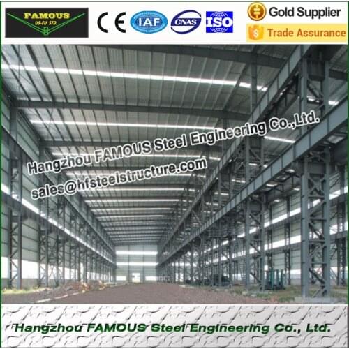 Wide used industrial hot galvanized steel structure construction and contractor