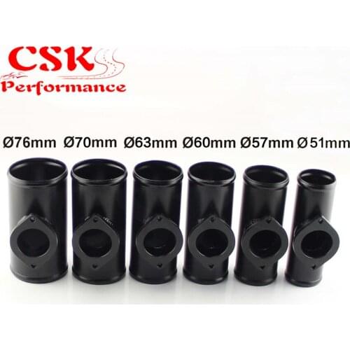 Type-S/RS Style 3" / 2.75" / 2.5" Aluminum Turbo Blow Off Valve Flange Adapter Pipe Black