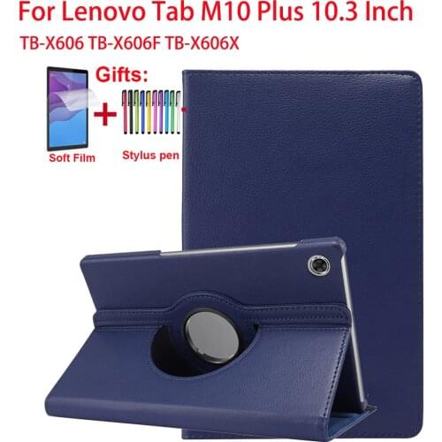 360 Rotating Case For Lenovo Tab M10 Plus Cover 10.3 Inch X606 For Lenovo Tab M10 FHD Plus TB-X606F TB-X606X 10.3" Tablet Funda
