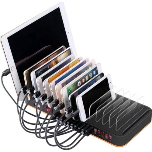 Multi Port USB Charger Hub USB Charging Station 15-Port USB Socket Fast Charging Desktop Organizer Multiple USB Ports