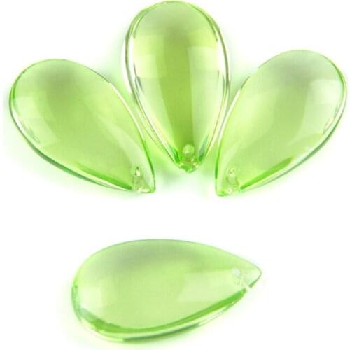 38mm/50mm Lt.green Water Drop Prisms For Lighting Crystal Chandelier Suncatcher Ornament Lighting Lamp Hanging Decoration