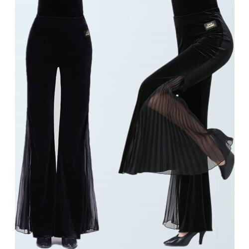Ballroom Dance pants Ladys Tango Waltz Dancing costumes Women Ballroom Dance Competition pants Ladies Practice Clothing