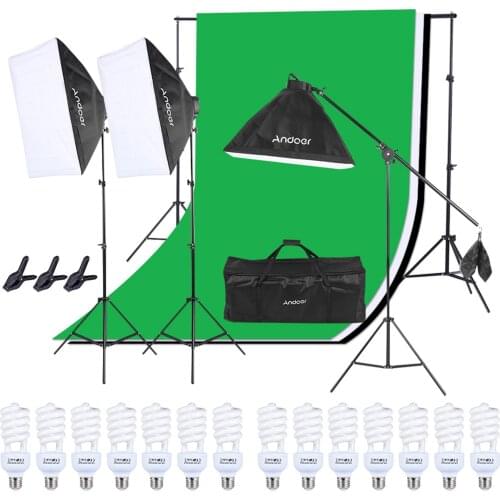 2 * 3m / 6.6 * 9.8ft Adjustable Background Support Stand Photo Backdrop Crossbar Kit with two Clamps Photography Accessories Set