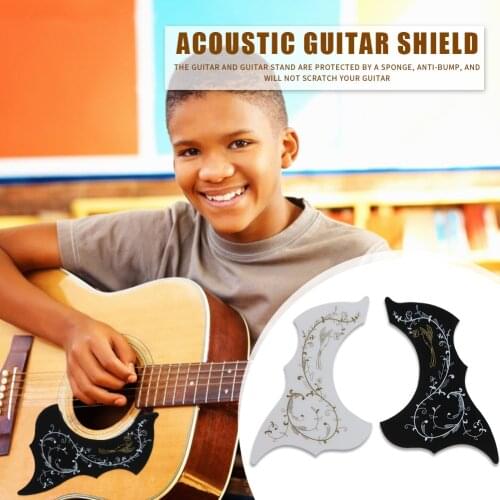 2pcs Folk Acoustic Guitar Pickguard Anti Scratch Protector Pick Guard Stickers Acoustic Guitar Scratch Plate Pick