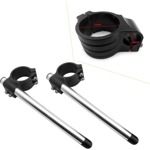 53MM Motorcycl Fork Tube Handlebar Clips for Ducati 748/749/848/916/996/998/999/1098/1198 For Aprilia Mille/Falco/Tuono/RSVR