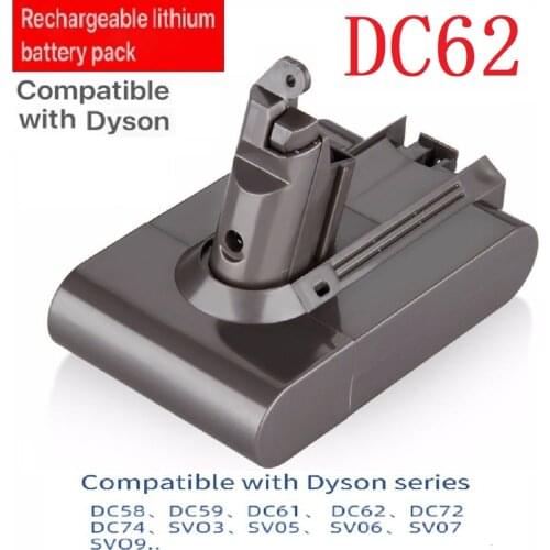 For Dyson vacuum cleaner battery compatible with DC62 DC59 DC74 SV03 SV07 lithium battery 4000 mAh rechargeable lithium battery