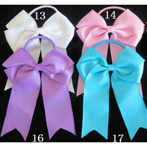 100 BLESSING Good Girl Hair Accessories Long Tail 4.5" Cheer Leader Bow #474 No