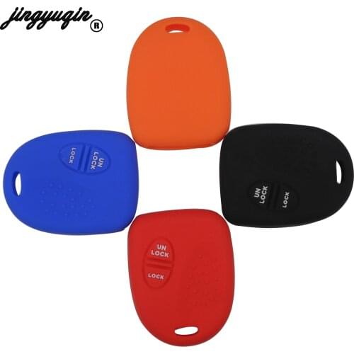 Jingyuqin 2 Buttons Car Key Case Remote Silicone Cover Shell Fob For Chevrolet Holder Commodore For Buick Royaum