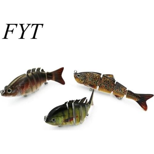 FYT 3Pcs/Lot Fishing Lure 4 Segment 6 Segment 6 Segment Swimbait Crankbait Hard Bait Slow Fishing Tackles FL-H02