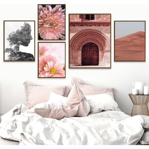 Girl Dahlia Valencia Cathedral Desert Wall Art Canvas Painting Nordic Posters And Prints Wall Pictures For Living Room Decor