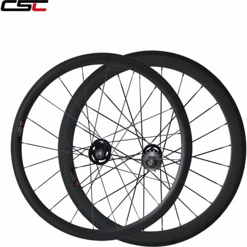 700C Carbon Track bike wheelset 38+50/50+60/50+88/60+88mm 20.5/23mm Clincher Tubu Flip Flop fixed gear Single Speed bike wheels