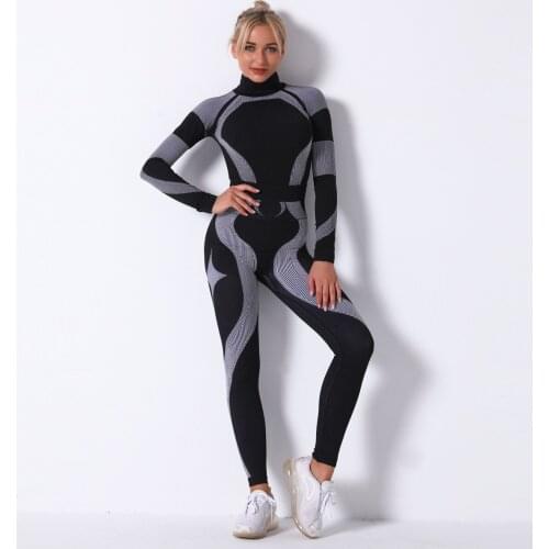 Seamless Women Yoga Set Long Sleeve Yoga Shirt Leggings Female Gym Running Sportwear Outdoor Hiking Sports Bra Fitness Clothing