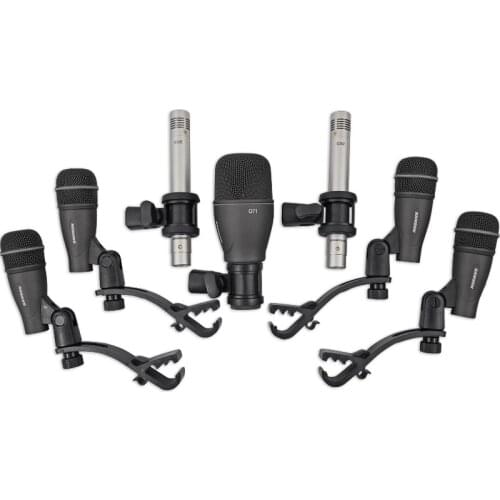 SAMSON DK707 7-Piece Drum Mic Kit instrument recording condenser mic full-range microphone package for professional drummers
