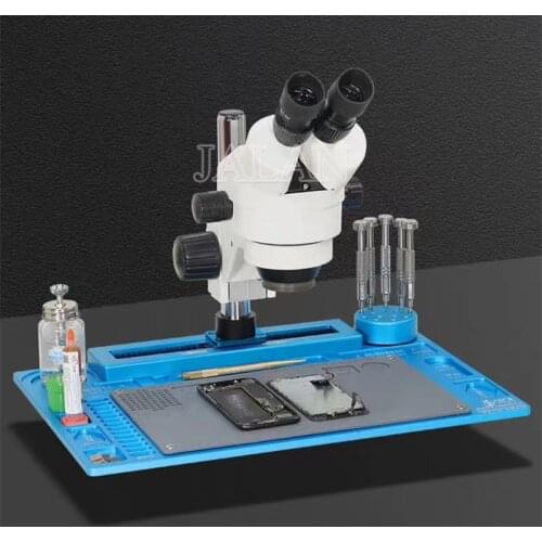 Microscope Maintenance Mat Aluminum Alloy Pad For Mobile Phone PCB Board Soldering Repair