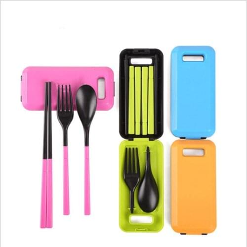 Cute Portable Travel Kids Adult My Cutlery Fork Camping Picnic Set Gift for Child KIds