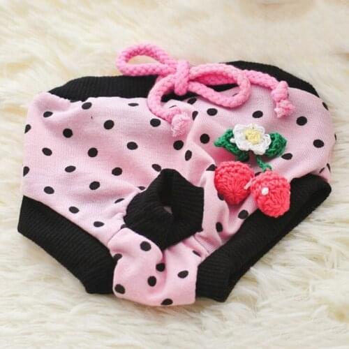 2019 New Cute Dog Physiological Pants Diaper Sanitary Dog Shorts Panties Briefs Small Medium Dogs Diaper Pet Supplies Underwear
