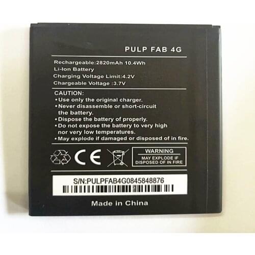 New High Quality 2820mAh cell phone battery For Wiko Pulp FAB 4G phone with phone stander