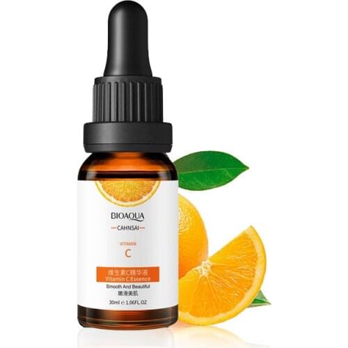 30ml Vitamin C Whitening Face Serum Lighten Spots Brighten Facial Skin Essence Fade Dark Spots Remove Freckle Speckle Skin Care