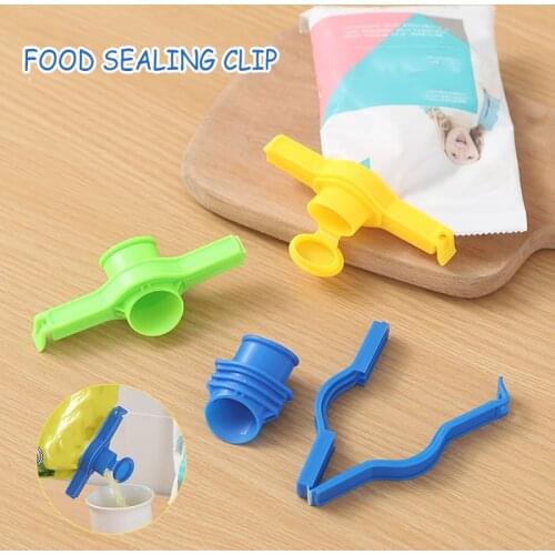 Food Sealing Clip with Discharge Nozzle Reusable Portable Tool for Home Kitchen SUB Sale