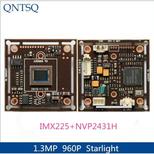 960P 1.3MP SONY 1/3" IMX225+NVP2431H CMOS BOARD,Starlight high-definition,AHD,Analog CCTV Camera Module board