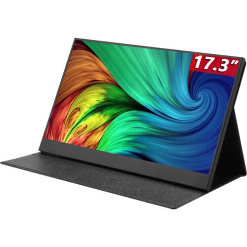 17.3inch TYPE C HDMI-compatible 1080P HDR Portable Monitor for Smartphone Laptop Desktop Switch PS4 XBOX TV BOX RPi CCTV Camera
