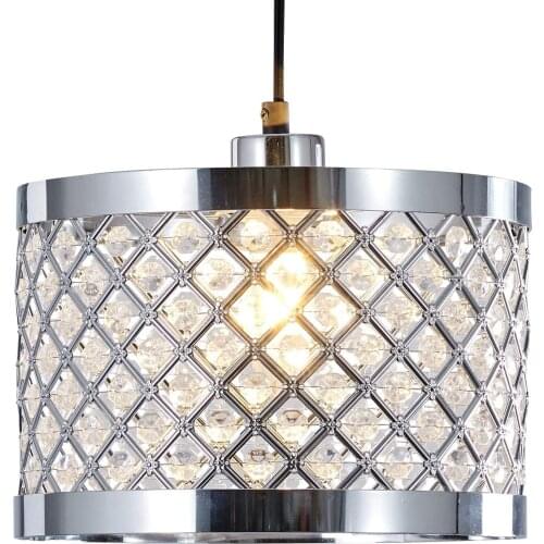 Moda Sparkly Ceiling Pendant Light Shade Fitting Chandelier, Metal, Silver,Copper